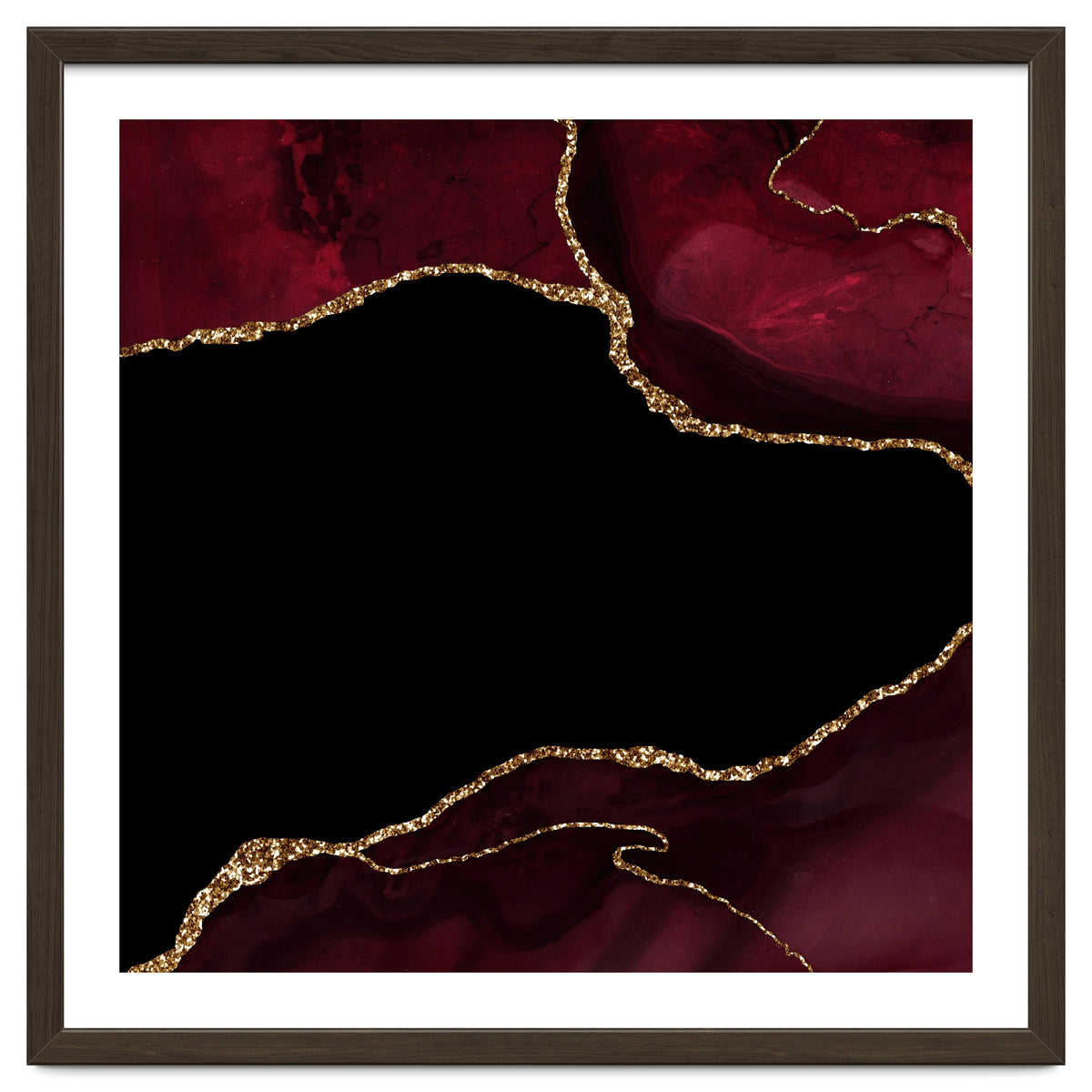 Burgundy & Gold Agate Texture 04