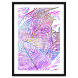 Pink Banana Leaves | Tropical Botanical Jungle | Ultraviolet Purple Nature Plants | Eclectic Forest thumbnail