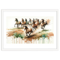 Galloping Horse Herd