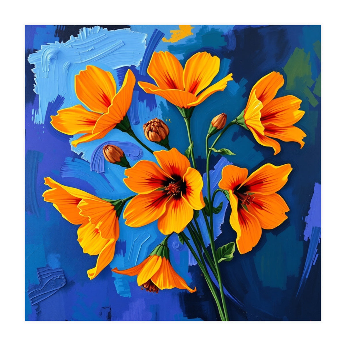 Elegant Flowers (Print Only)