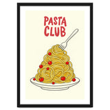 Pasta Club Illustration, Spaghetti and Tomatoes Art Print for Kitchen Wall Decor thumbnail
