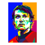 Paolo Maldini Italian Classic Football WPAP (Print Only) thumbnail