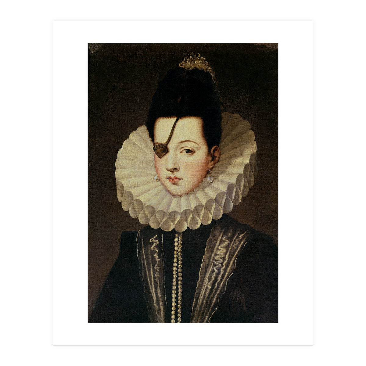 'Ana de Mendoza, Princess of Eboli', 16th century. ALONSO SANCHEZ COELLO. PASTRANA DUQUESA DE. (Print Only)
