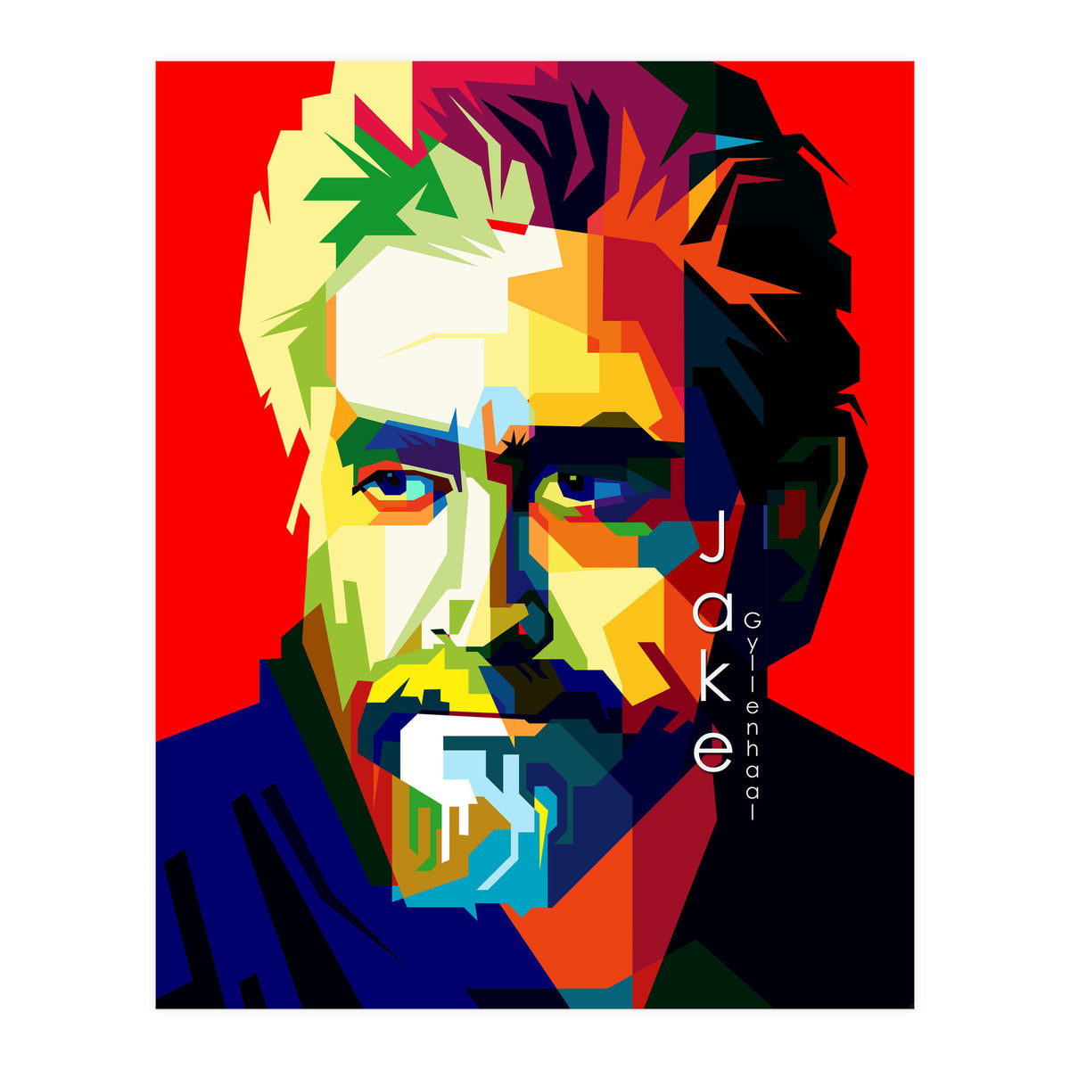 Jack Gyllenhaal Movies Actor Pop Art WPAP (Print Only)