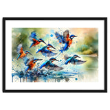Kingfishers In Flight thumbnail