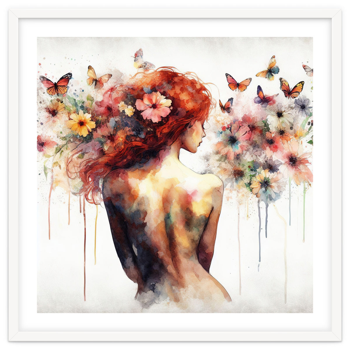 Butterfly Profile In Bloom