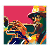 Jazz Trumpet Musician Pop Art Wpap (Print Only) thumbnail