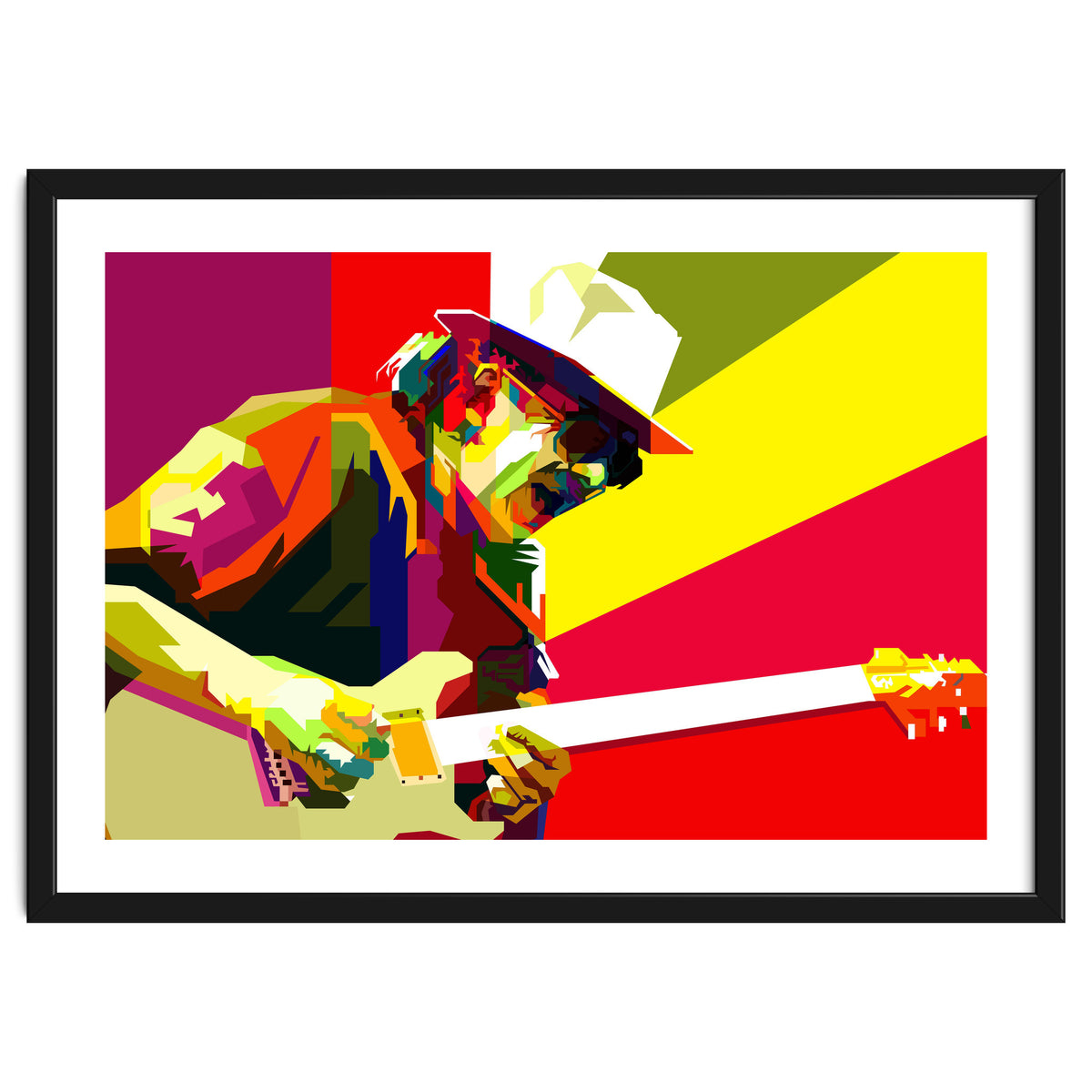 Carlos Santana Latin Guitarist Pop Art Wpap