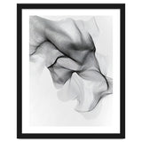 Abstract Black And White Flowing Lines Forming Organic Shapes And Forms thumbnail