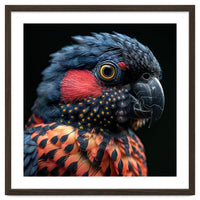 Close Up Portrait Of A Colorful Exotic Parrot