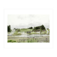 A natural hot spring bath - Iceland  (Print Only)