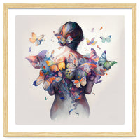 Watercolor Butterfly Embrace