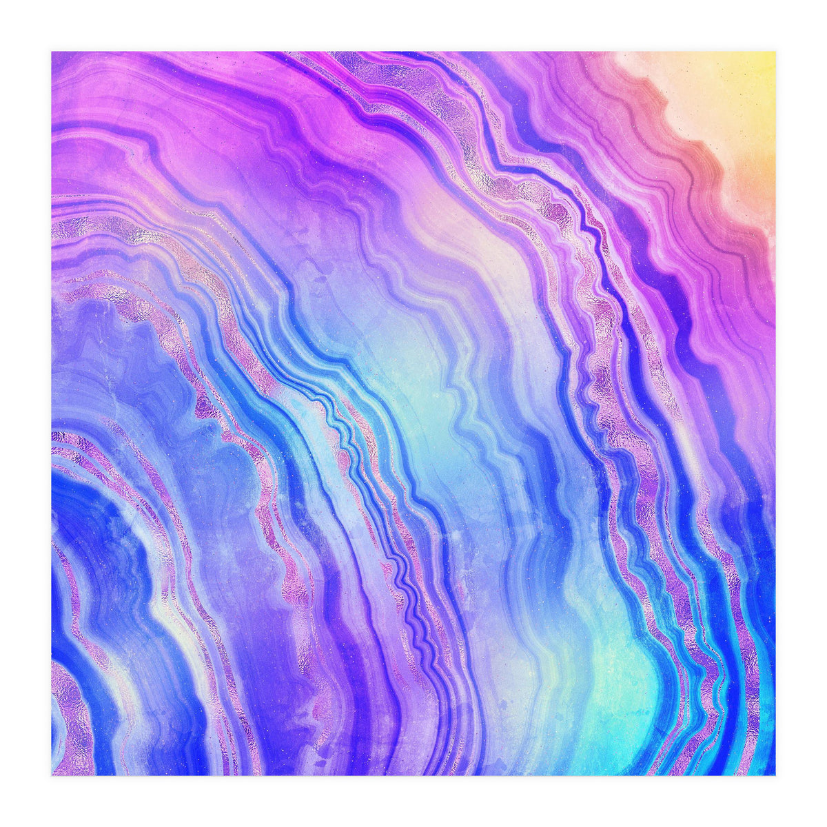 Neon Agate Texture 07 (Print Only)