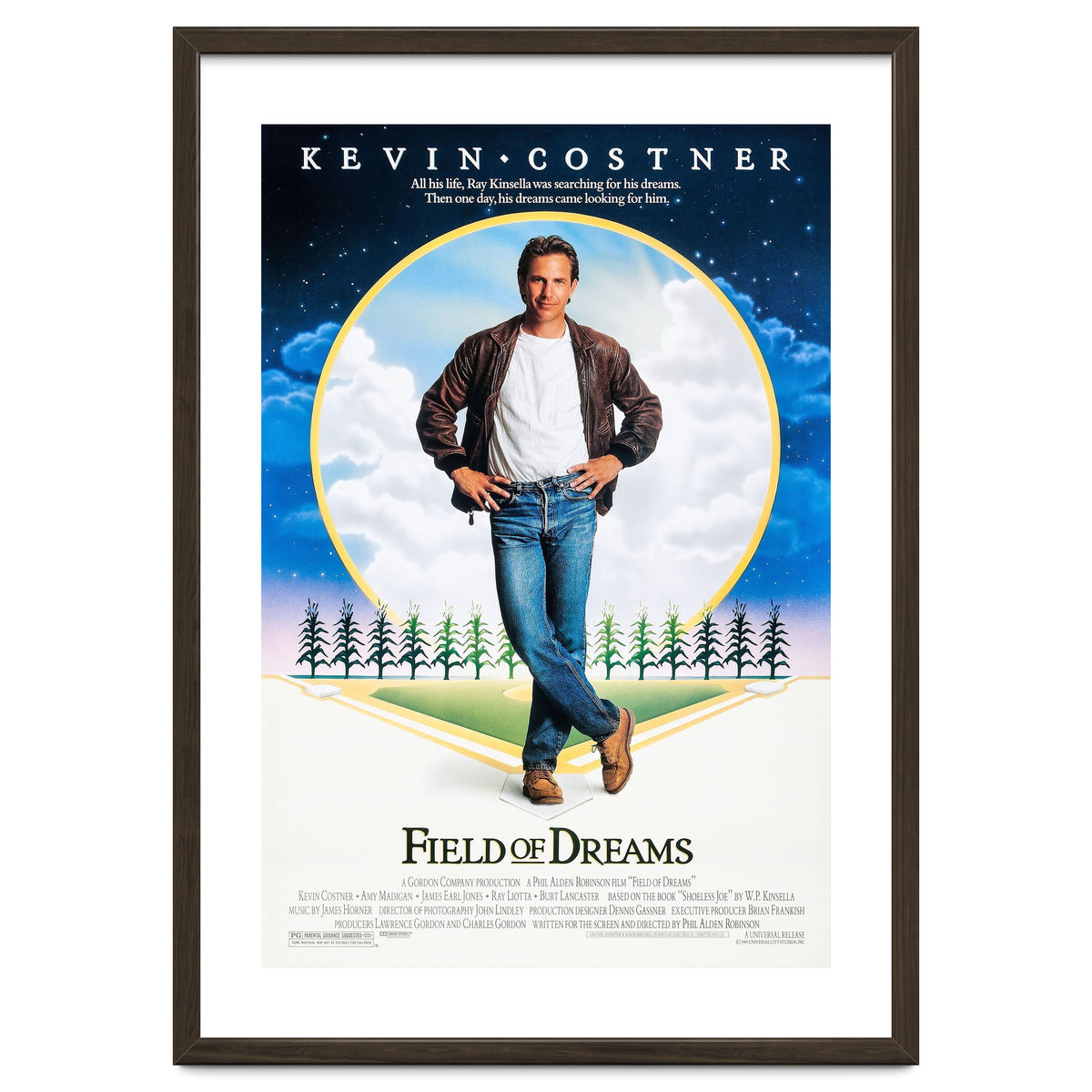 FIELD OF DREAMS (1989), directed by PHIL ALDEN ROBINSON.