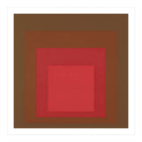 JOSEF ALBERS - HOMAGE TO THE SQUARE, RED, BROWN  (Print Only) thumbnail
