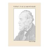 Portrait Of An Old Man With Beard – Ascii Art (vincent Van Gogh) (Print Only) thumbnail