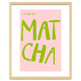 Matcha Typography Kitchen Print, Green Tea Quote Poster for Cozy Cafe Decor thumbnail