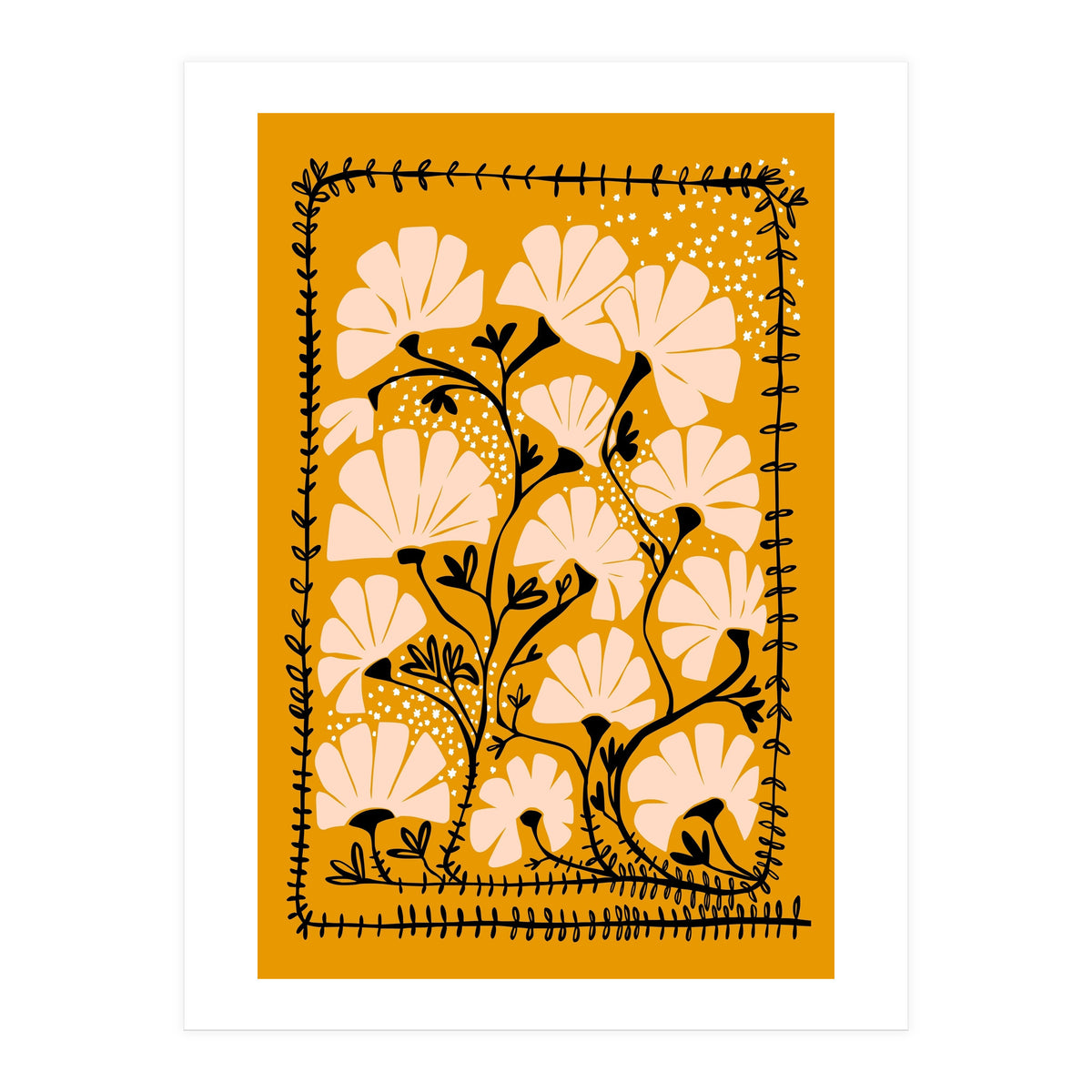 Ever blooming good vibes mustard yellow (Print Only)