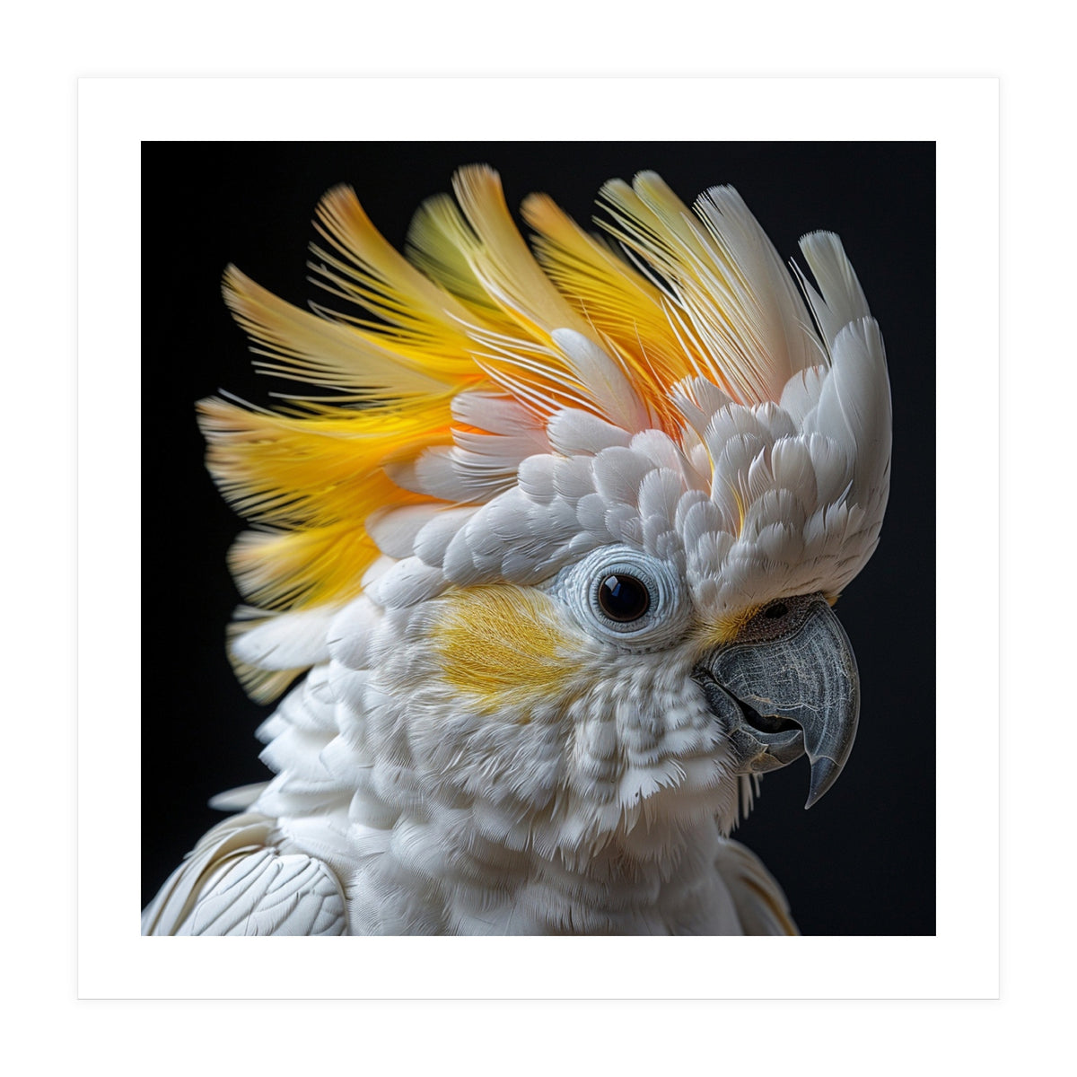 Close Up Of A Cockatoo With Yellow Crest (Print Only)