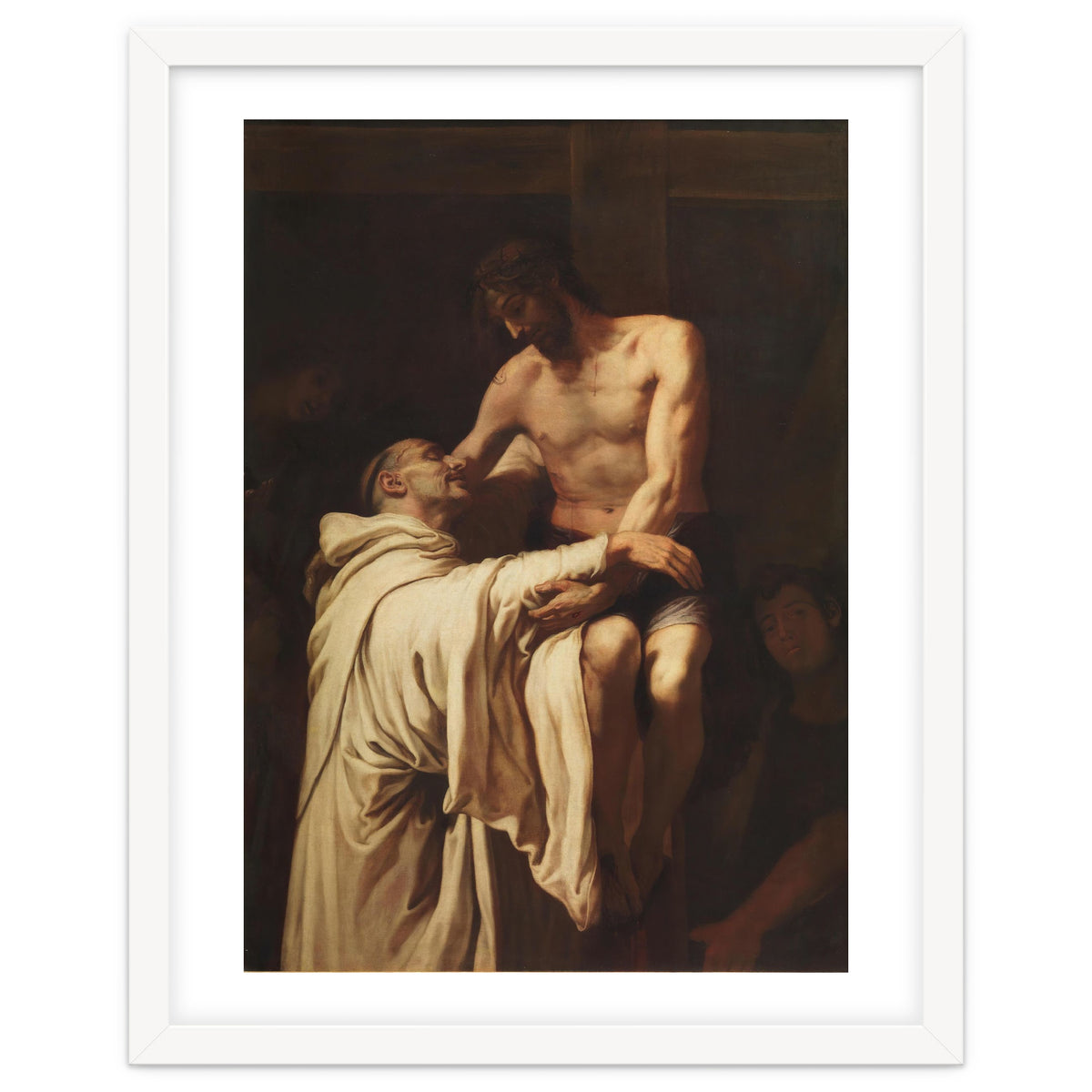 Francisco Ribalta / 'Christ Embracing Saint Bernard', ca.  1626, Spanish School, Oil on canvas.
