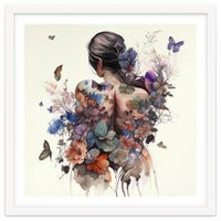 Watercolor Butterfly Bouquet
