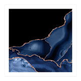 Navy & Rose Gold Agate Texture 03 (Print Only) thumbnail