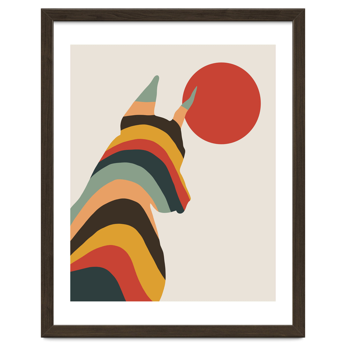 Dog Years, Rainbow Bohemian Animal, Pets Rise Dogs Retro, Eclectic Contemporary Solo