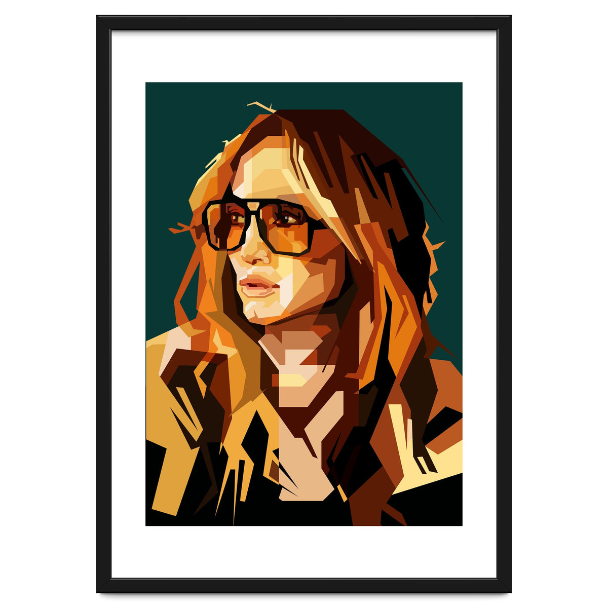 Jennifer Lopez Celebrity Art Retro Style Illustration