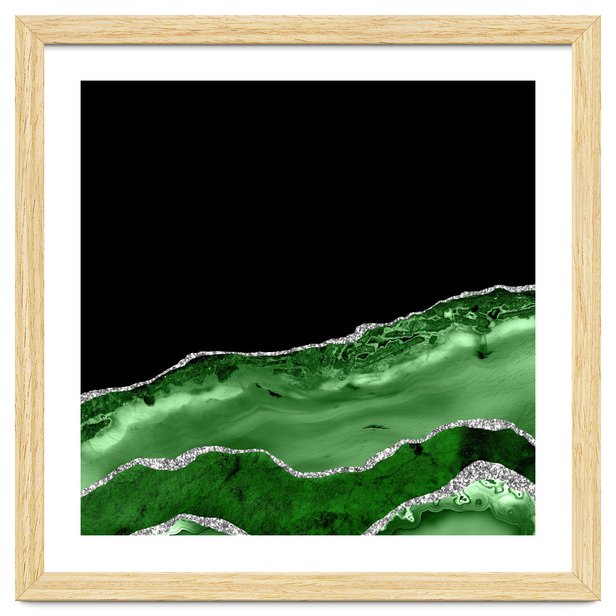 Green & Silver Agate Texture 03