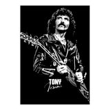 Tony Iommi American Musician Legend In Grayscale (Print Only) thumbnail