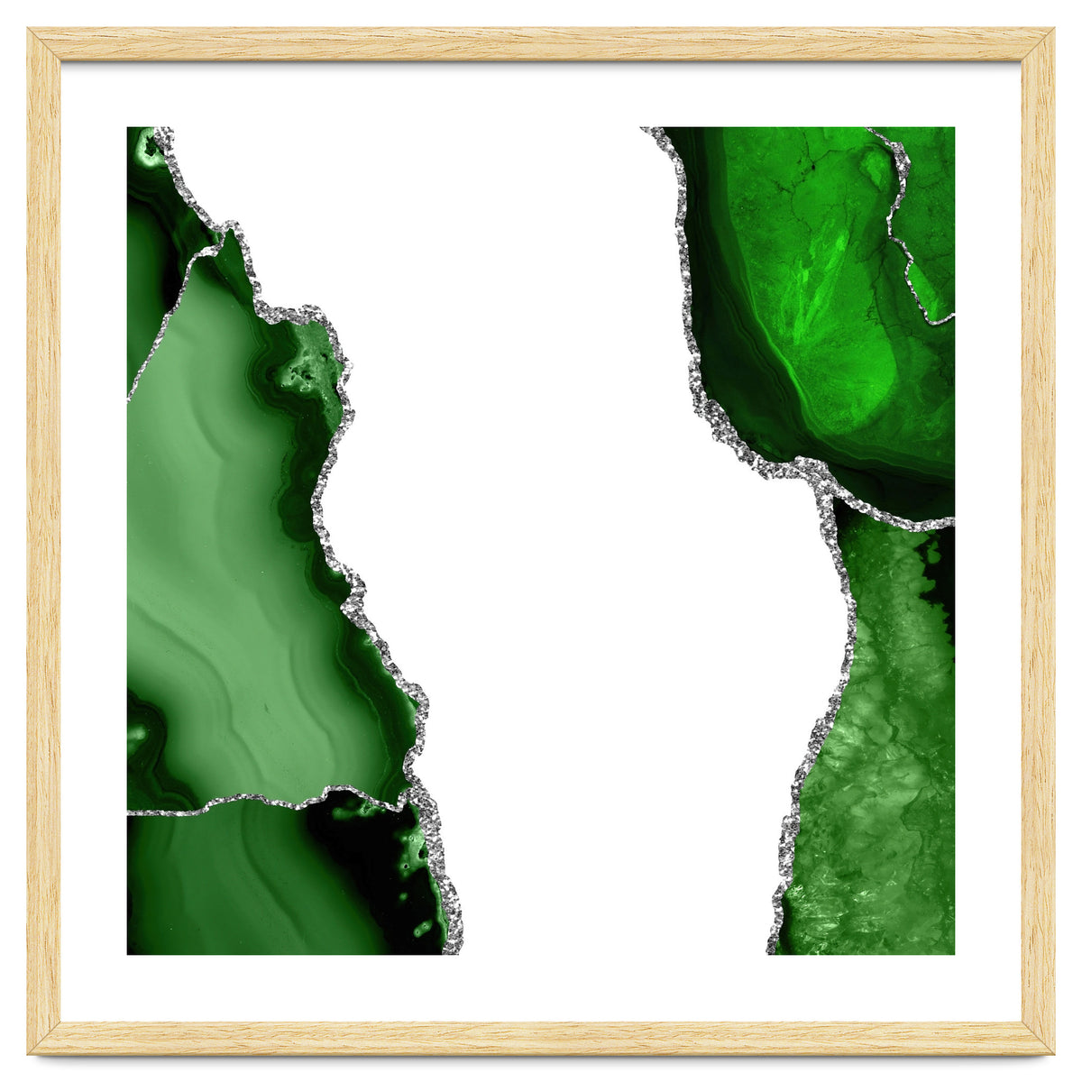 Green & Silver Agate Texture 15