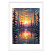 A Cybernetic Sunset Reflecting the Symbiosis