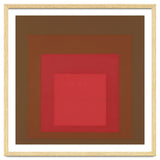 JOSEF ALBERS - HOMAGE TO THE SQUARE, RED, BROWN thumbnail