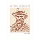 Self Portrait With Grey Felt Hat – Vincent Van Gogh (Print Only) thumbnail