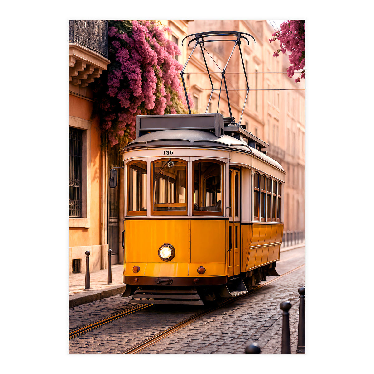 The Charm of a Classic City Tram (Print Only)