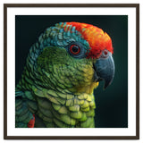 Close Up Colorful Parrot Bird Feather thumbnail