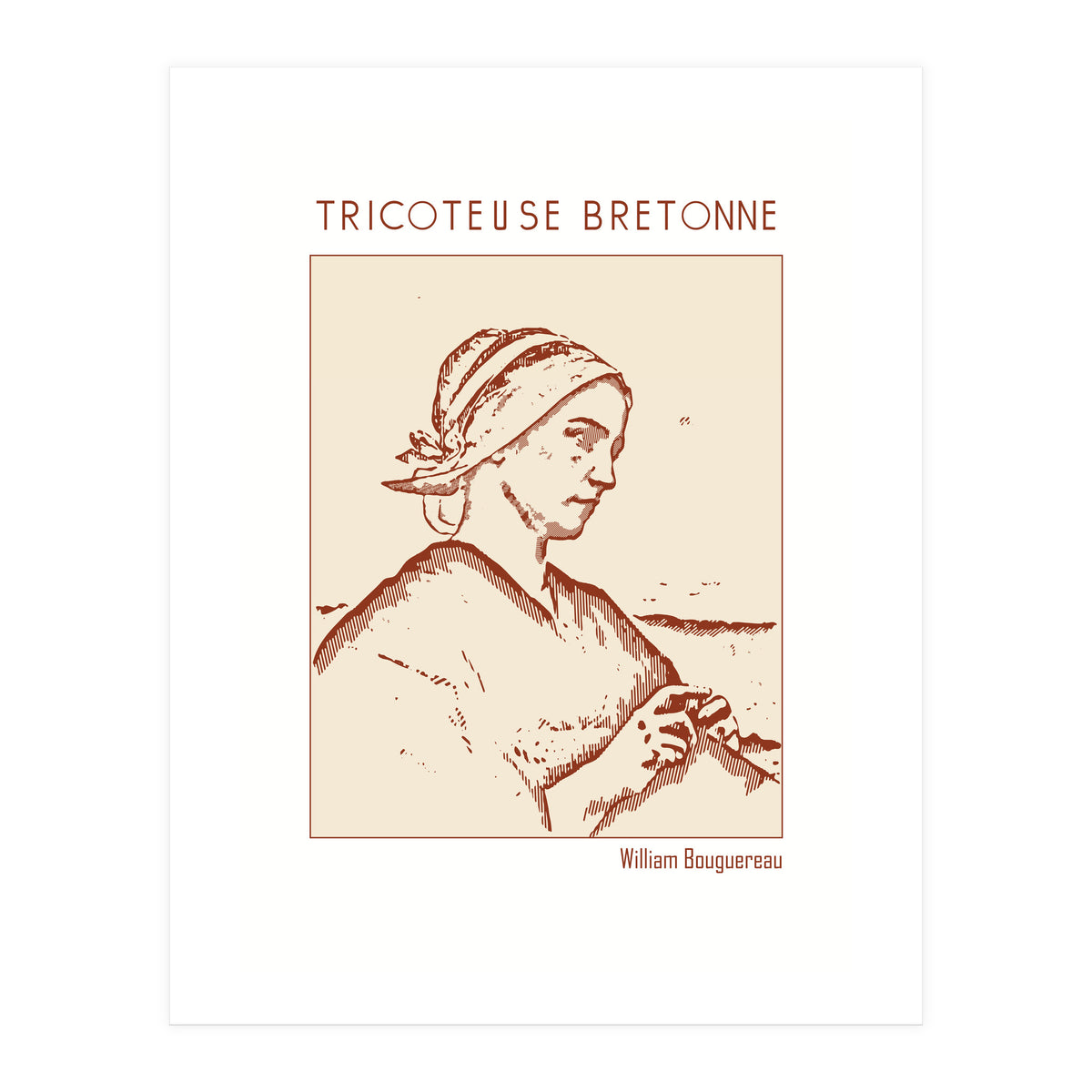 Tricoteuse Bretonne – William Bouguereau (Print Only)