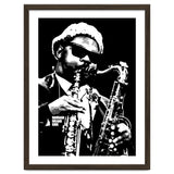 Rahsaan Roland Kirk American Jazz Multi-Instrumentalist in Grayscale 2 thumbnail