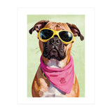 Cool Dog with Sunglasses – Funky Bandana  (Print Only) thumbnail