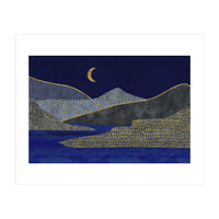 Abstract Landscape Moonlight Mood (Print Only)