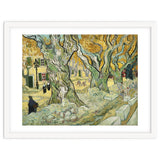 VINCENT VAN GOGH: The Road Menders. Date/Period: 1889. Painting. Oil on canvas. thumbnail