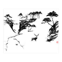 Deer In The Snow (Print Only)