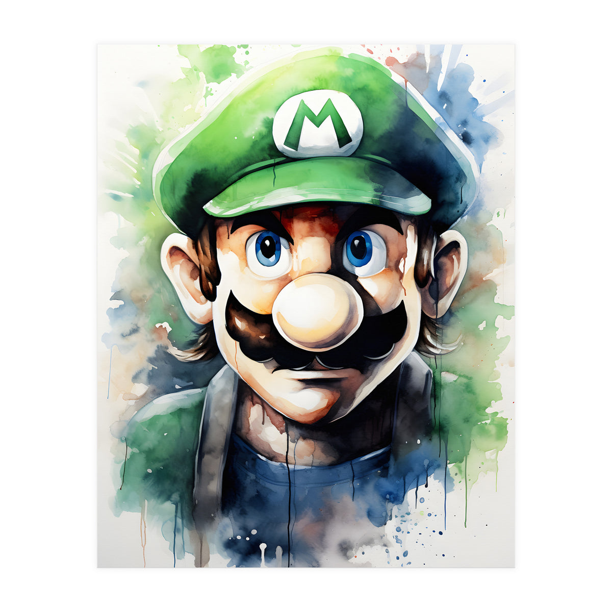 Luigi Super mario (Print Only)
