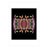 The Butterfly Effect Series 01, Paint Blot Mirror Colorful, Symmetrical Graphic, Eclectic Mandala (Print Only) thumbnail