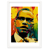 Malcolm X Colorful Abstract Art 2 thumbnail
