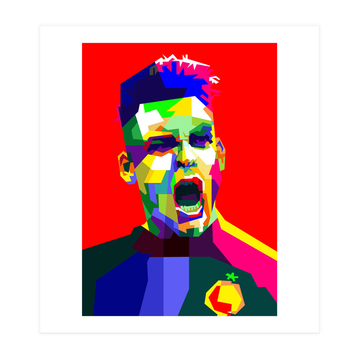 Lautaro Martinez Football Striker Pop Art (Print Only)