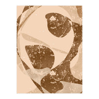 Abstract Brown Scratch (Print Only)