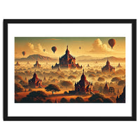 Vintage Bagan Poster, Myanmar