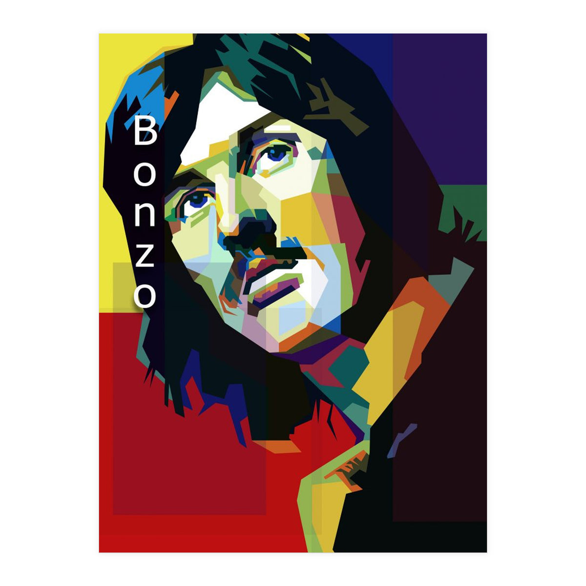 John Bonham Led Zeppelin Pop Art WPAP (Print Only)