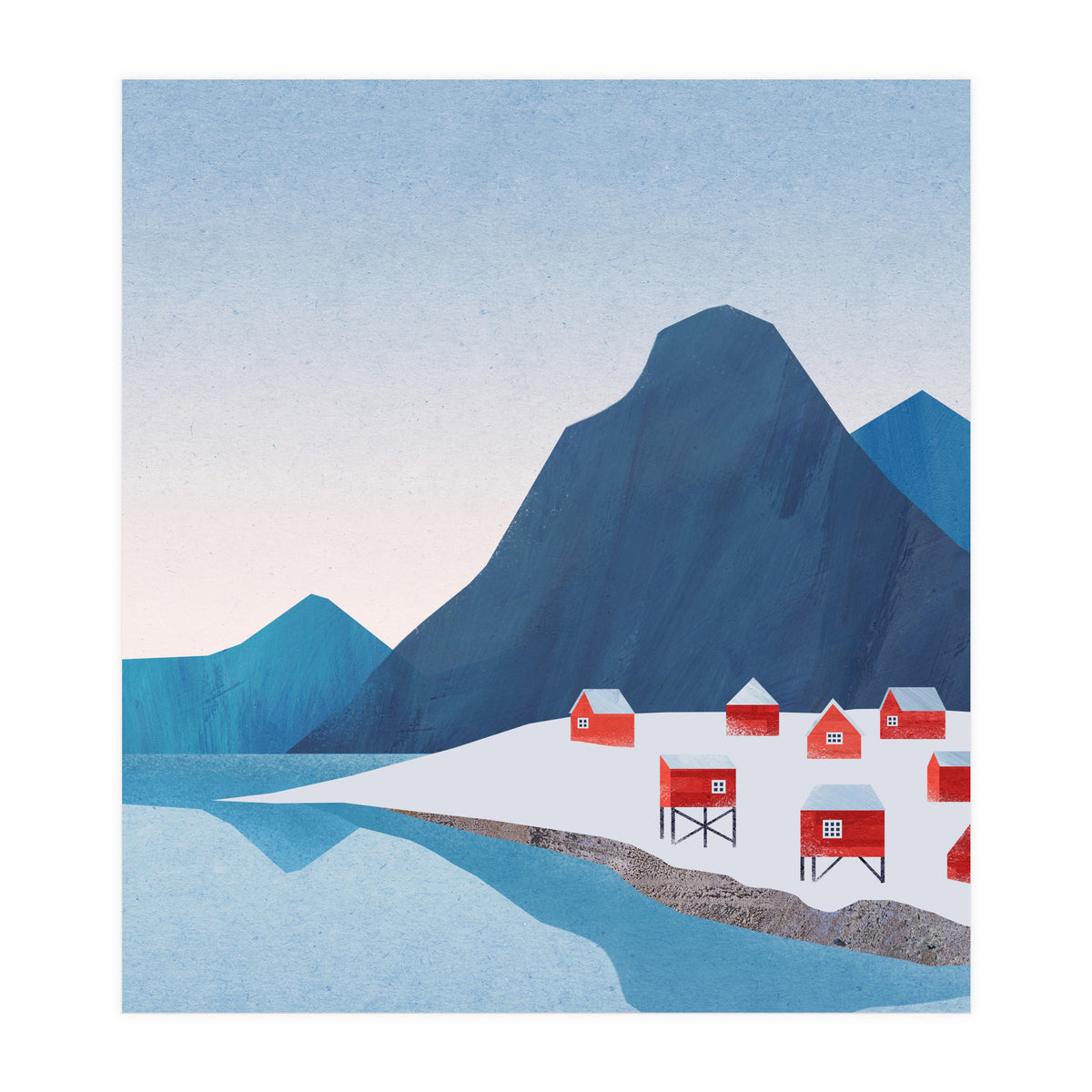 Red Houses, Lofoten (Print Only)